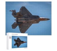 500 PCS Rompecabezas para Adolescentes Air Force F22 Jet War Rompecabezas para Adultos Juego Práctico Ensamblaje De Patrones Cumpleaños Y Navidad 500 PCS