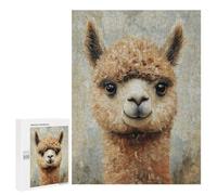 500 PCS Rompecabezas para Adolescentes Alpaca Painting Art Print-2 Rompecabezas para Adolescentes Desafío Difícil Cada Pieza Es Única - Juguetes Educativos De Aprendizaje 500 PCS