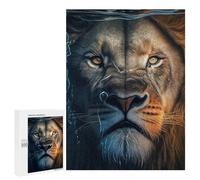 500 PCS Rompecabezas para Adolescentes Angry Lion Face Underwater Rompecabezas para Adultos Juegos Relajantes Que Mejoran La Memoria Actividades Divertidas En Casa 500 PCS