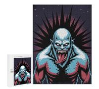 500 PCS Rompecabezas para Adolescentes Angry Yeti Illustration with Cosmic Background Rompecabezas Juegos Relajantes Pero Divertidos Y Humorísticos Cumpleaños Y Navidad 500 PCS
