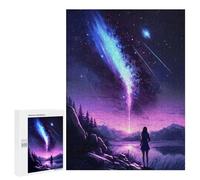 500 PCS Rompecabezas para Adolescentes Anime Starry Cosmos Night Rompecabezas para Adultos Juegos Familiares Desafío Difícil Ayuda A Ejercitar El Cerebro 500 PCS
