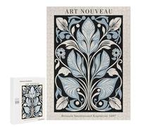 500 PCS Rompecabezas para Adolescentes Art Nouveau Botanical Art Rompecabezas para Adolescentes Desafío Difícil Desafío Educativo Diversión Familiar Y Noche De Juegos 500 PCS