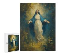 500 PCS Rompecabezas para Adolescentes Ascension of Mary Painting Rompecabezas Juegos Relajantes Desafío Difícil Desafiante De Completar 500 PCS