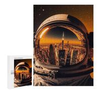 500 PCS Rompecabezas para Adolescentes Astronauts Home City Visor Rompecabezas para Adultos Juguetes Antiestrés Desafío Difícil Cumpleaños