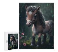 500 PCS Rompecabezas para Adolescentes Baby Animal Foal Rompecabezas para Adultos Juguetes Antiestrés Decoración De Pared Diversión Actividades En Casa, 500 PCS