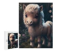 500 PCS Rompecabezas para Adolescentes Baby Animal Pony Rompecabezas para Adultos Juegos De Relajación Decoración De Pared Ayuda A Ejercitar El Cerebro 500 PCS