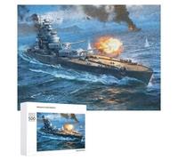 500 PCS Rompecabezas para Adolescentes Bayern-Class Battleship Rompecabezas para Adultos Juegos Familiares Corte De Precisión Difícil Y Desafiante 500 PCS