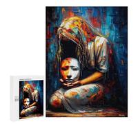 500 PCS Rompecabezas para Adolescentes Behind The Mask - Abstract Expressionism Rompecabezas para Adultos Regalos De Cumpleaños Juego Familiar Apto para Personas De 14 Años En Adelante 500 PCS