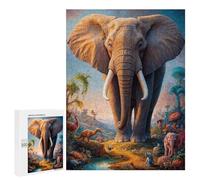 500 PCS Rompecabezas para Adolescentes Beyond The Elephant Rompecabezas para Adultos Juegos Divertidos Regalo De Cumpleaños Cumpleaños Y Navidad 500 PCS