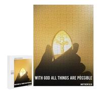 500 PCS Rompecabezas para Adolescentes Bright Stone Christ Quote Rompecabezas para Adultos Juegos Familiares Desafío Difícil Ayuda A Ejercitar El Cerebro 500 PCS