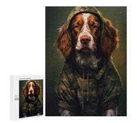 500 PCS Rompecabezas para Adolescentes Brittany Spaniel Camo Rompecabezas para Adultos Juego Práctico Montaje De Patrones Cumpleaños Y Navidad 500 PCS
