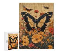 500 PCS Rompecabezas para Adolescentes Butterfly Garden Painting-5 Rompecabezas para Adolescentes Desafío Difícil Cada Pieza Es Única - Juguetes Educativos De Aprendizaje 500 PCS