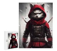 500 PCS Rompecabezas para Adolescentes Cat Ninja Rompecabezas para Adultos Juegos Familiares Desafío Difícil Ayuda A Ejercitar El Cerebro 500 PCS