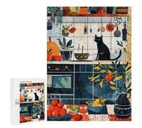 500 PCS Rompecabezas para Adolescentes Cats Life Juegos Familiares De Rompecabezas para Adultos Que Mejoran La Memoria Ayudan A Ejercitar El Cerebro 500 PCS