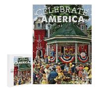 500 PCS Rompecabezas para Adolescentes Celebrate America Rompecabezas para Adultos Juguetes Antiestrés Desafío Difícil Cumpleaños