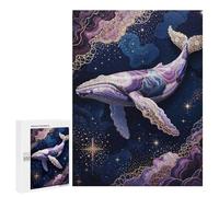 500 PCS Rompecabezas para Adolescentes Celestial Whale - Cosmic Ocean Fantasy Rompecabezas para Adolescentes Juegos Divertidos Análisis Y Lógica Cumpleaños 500 PCS