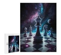 500 PCS Rompecabezas para Adolescentes Chess Queen of Universe Rompecabezas para Adultos Juegos Divertidos Regalo De Cumpleaños Cumpleaños Y Navidad 500 PCS