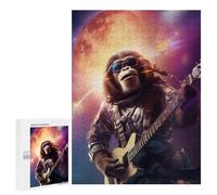 500 PCS Rompecabezas para Adolescentes Chimpanzee Flying in Space Rompecabezas para Adultos Juegos Familiares Desafío Difícil Ayuda A Ejercitar El Cerebro 500 PCS