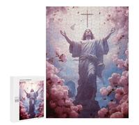 500 PCS Rompecabezas para Adolescentes Christ Poster Catholic 5 Rompecabezas para Adultos Juegos Familiares Mejora La Memoria Regalos para Amigos Y Familiares 500 PCS