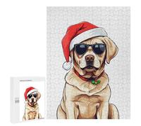 500 PCS Rompecabezas para Adolescentes Christmas Labrador Rompecabezas para Adultos Juegos Relajantes Mejora La Memoria Interacción Entre Padres E Hijos 500 PCS