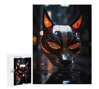 500 PCS Rompecabezas para Adolescentes City Nights with Kitsune Rompecabezas para Adultos Juegos Relajantes Mejora La Memoria Interacción Entre Padres E Hijos 500 PCS