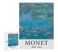 500 PCS Rompecabezas para Adolescentes Claude Monet Water Lilies Juegos Familiares De Rompecabezas para Adultos Que Mejoran La Memoria Ayudan A Ejercitar El Cerebro 500 PCS