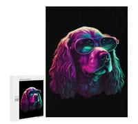 500 PCS Rompecabezas para Adolescentes Cocker Spaniel Rompecabezas para Adultos Juegos Familiares Mejora La Memoria Regalos para Amigos Y Familiares 500 PCS