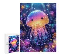 500 PCS Rompecabezas para Adolescentes Colorful Jellyfish Ocean Scene-1 Rompecabezas para Adolescentes Desafío Difícil Desafío Educativo Diversión Familiar Y Noche De Juegos 500 PCS