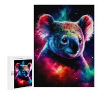 500 PCS Rompecabezas para Adolescentes Colorful Koala in Space Rompecabezas para Adultos Juegos Relajantes Mejora La Memoria Interacción Entre Padres E Hijos 500 PCS