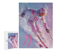 500 PCS Rompecabezas para Adolescentes Colorful Skiing Action-1 Rompecabezas para Adultos Desafío Difícil Actividades Divertidas En Casa Gran Regalo para Jugar 500 PCS