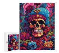 500 PCS Rompecabezas para Adolescentes Colorful Skull Fantasy Art Rompecabezas para Adultos Juguetes Antiestrés Regalo De Cumpleaños Regalo De Cumpleaños, Regalos, 500 PCS