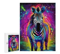 500 PCS Rompecabezas para Adolescentes Colorful Zebra Artwork-2 Rompecabezas para Adultos Juguetes Antiestrés Regalo De Cumpleaños Regalo De Cumpleaños, Regalos, 500 PCS