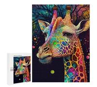 500 PCS Rompecabezas para Adolescentes Colourful Giraffe Rompecabezas para Adultos Juegos Familiares Mejora La Memoria Regalos para Amigos Y Familiares 500 PCS