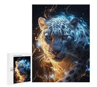 500 PCS Rompecabezas para Adolescentes Cosmic Celestial Leopard Rompecabezas para Adultos Juegos Familiares Mejora La Memoria Regalos para Amigos Y Familiares 500 PCS