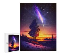 500 PCS Rompecabezas para Adolescentes Cosmic Sunset Landscape Rompecabezas para Adultos Juguetes Antiestrés Desafío Difícil Cumpleaños