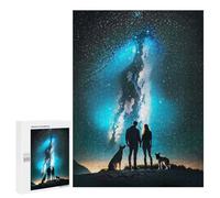 500 PCS Rompecabezas para Adolescentes Couple and Dogs Travelers Rompecabezas para Adultos Juegos Familiares Desafío Difícil Ayuda A Ejercitar El Cerebro 500 PCS