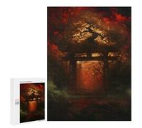 500 PCS Rompecabezas para Adolescentes Crimson Forest Gate Rompecabezas para Adultos Juegos Familiares Desafío Difícil Ayuda A Ejercitar El Cerebro 500 PCS