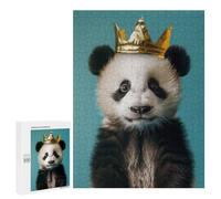 500 PCS Rompecabezas para Adolescentes Cute Panda King Rompecabezas para Adultos Juegos Familiares Mejora La Memoria Regalos para Amigos Y Familiares 500 PCS