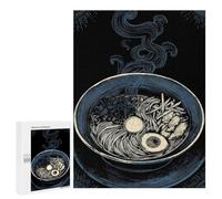 500 PCS Rompecabezas para Adolescentes Detailed Ramen Bowl Illustration Rompecabezas para Adultos Juegos Relajantes Mejora La Memoria Interacción Entre Padres E Hijos 500 PCS