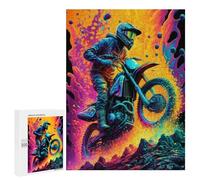500 PCS Rompecabezas para Adolescentes Dirt Motocross Color Juegos Familiares De Rompecabezas para Adultos Que Mejoran La Memoria Ayudan A Ejercitar El Cerebro 500 PCS