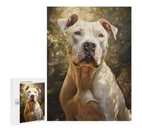 500 PCS Rompecabezas para Adolescentes Dogo Argentino Rompecabezas para Adultos Juegos Familiares Corte De Precisión Difícil Y Desafiante 500 PCS