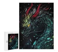 500 PCS Rompecabezas para Adolescentes Dragon with Glowing Scales Rompecabezas para Adultos Juguetes Antiestrés Análisis Y Lógica Interacción Entre Padres E Hijos 500 PCS