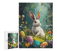 500 PCS Rompecabezas para Adolescentes Easter Bunny Egg Painting Rompecabezas para Adultos Juegos Divertidos Regalo De Cumpleaños Cumpleaños Y Navidad 500 PCS