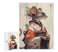 500 PCS Rompecabezas para Adolescentes Edo Geisha Mouse Rompecabezas para Adultos Juegos Familiares Mejora La Memoria Regalos para Amigos Y Familiares 500 PCS