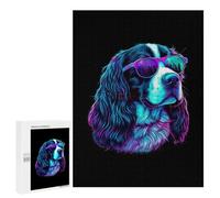 500 PCS Rompecabezas para Adolescentes English Springer Spaniel Juegos Familiares De Rompecabezas para Adultos Que Mejoran La Memoria Ayudan A Ejercitar El Cerebro 500 PCS