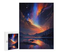 500 PCS Rompecabezas para Adolescentes Epic Blue and Orange Sky Rompecabezas para Adultos Juguetes Antiestrés Desafío Difícil Cumpleaños