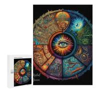 500 PCS Rompecabezas para Adolescentes Eye of The Universe Mystic Vision Rompecabezas para Adultos Juguetes Antiestrés Regalo De Cumpleaños Regalo De Cumpleaños, Regalos, 500 PCS