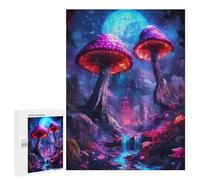 500 PCS Rompecabezas para Adolescentes Fantasy Mushroom Forest Rompecabezas para Adultos Juegos Relajantes Mejora La Memoria Interacción Entre Padres E Hijos 500 PCS