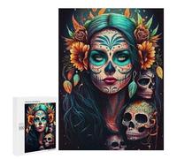 500 PCS Rompecabezas para Adolescentes Fiesta De Los Muertos Rompecabezas para Adultos Juegos Familiares Mejora La Memoria Regalos para Amigos Y Familiares 500 PCS