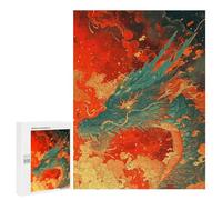 500 PCS Rompecabezas para Adolescentes Fire Dragon Art Print Rompecabezas para Adolescentes Desafío Difícil Cada Pieza Es Única - Juguetes Educativos De Aprendizaje 500 PCS